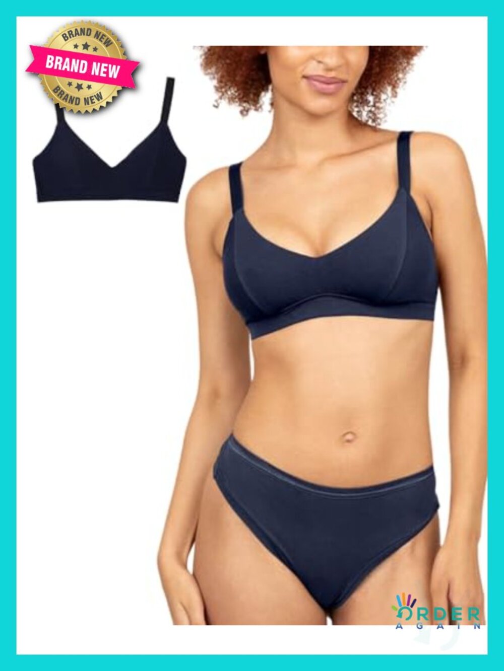 Organic Cotton Triangle Wireless Bralette – Soft, Breathable, Supportive